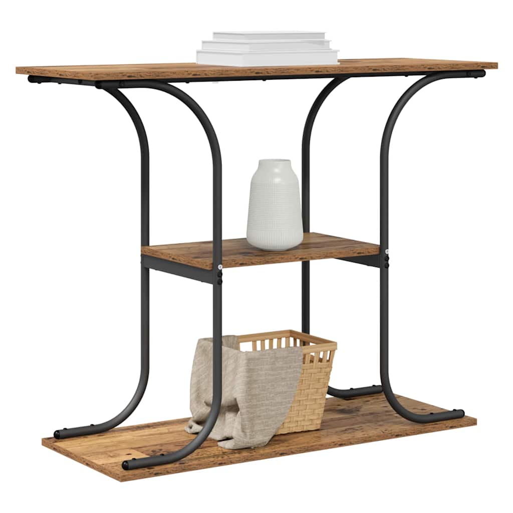 Console Table Old Wood 101 x 35 x 80.5 cm Engineered Wood