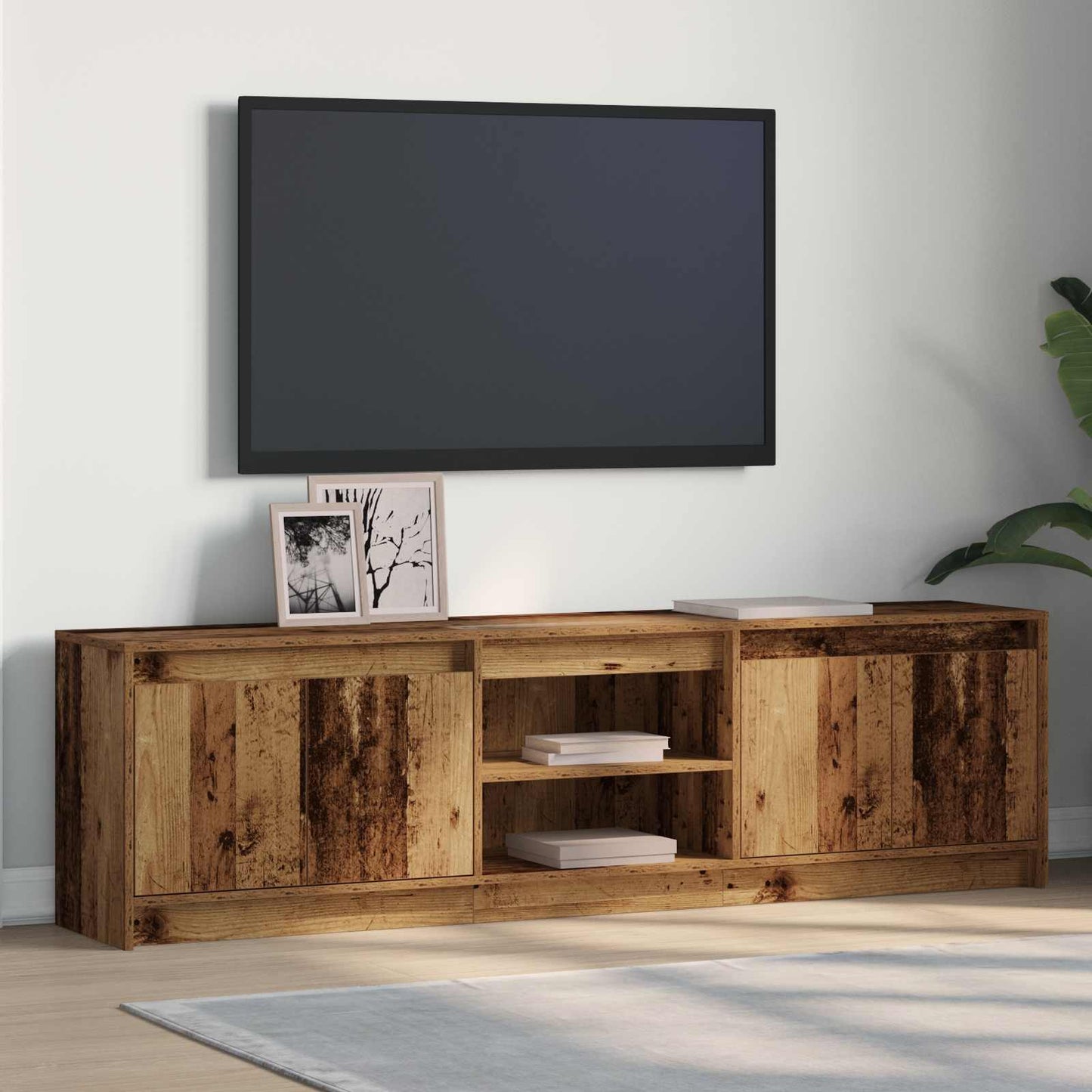 TV Units 2 pcs Brown 180 x 34 x 50 cm Engineered wood