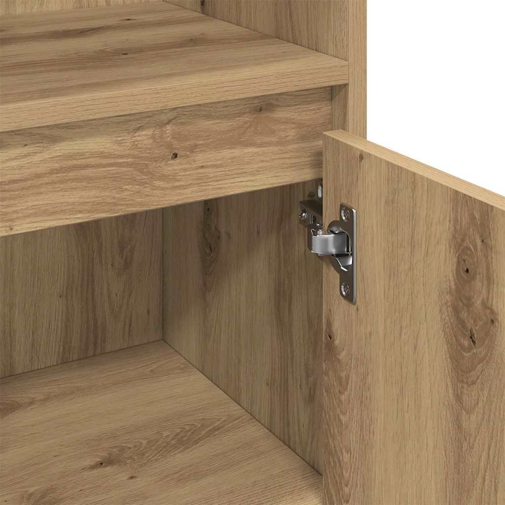 Bathroom Furniture Set 3 pcs Brown Engineered Wood