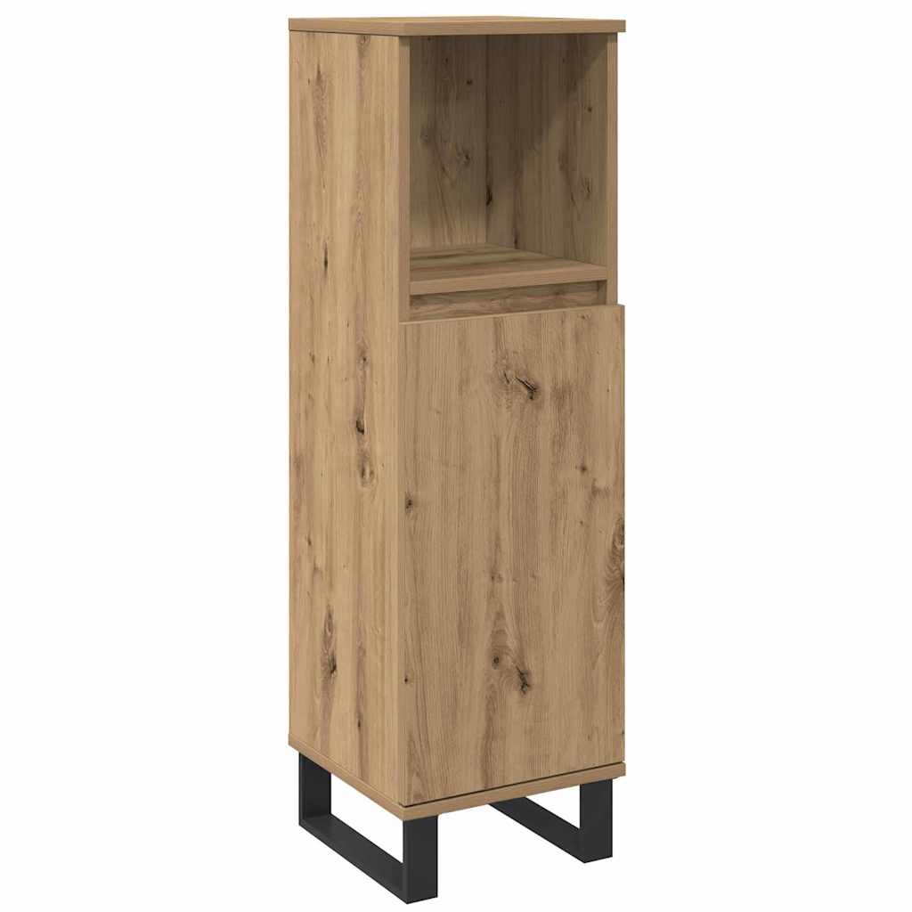 Bathroom Furniture Set 3 pcs Brown Engineered Wood
