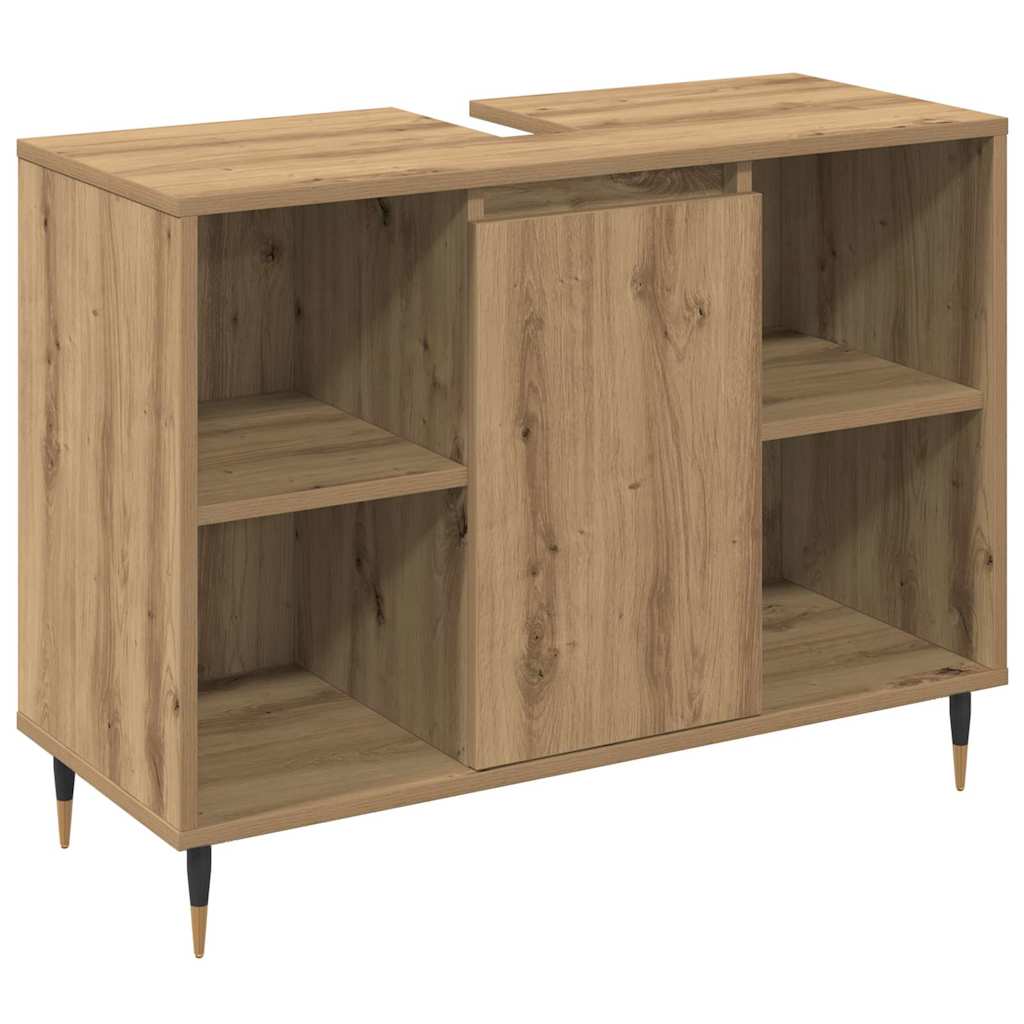 Bathroom Furniture Set 3 pcs Artisan Oak Engineered Wood