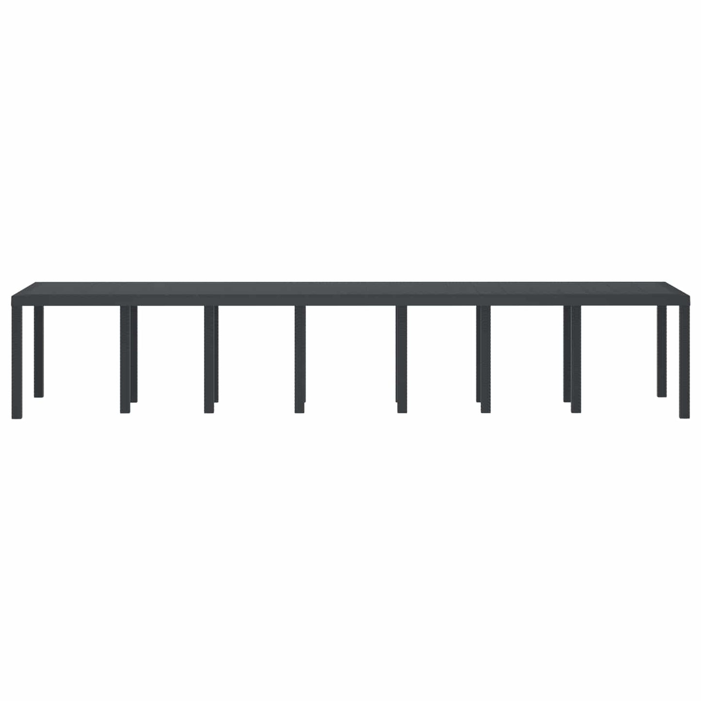 Garden Table Anthracite 400 x 100 x 73 cm Poly Rattan
