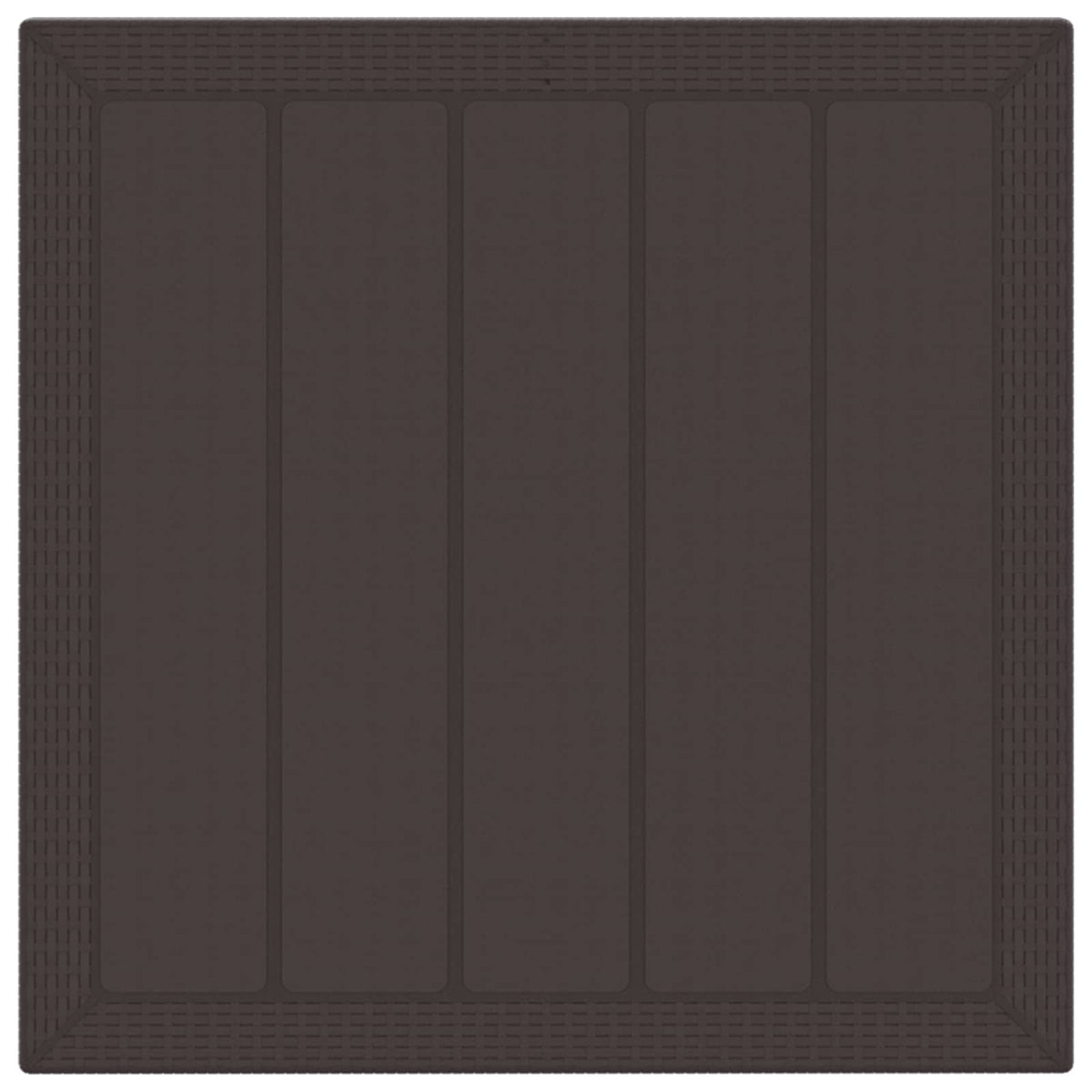 Garden Dining Set 3 pcs Brown Polypropylene