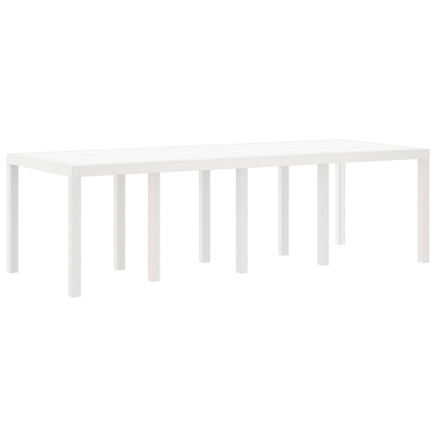 Garden Dining Set 9 pcs Light Grey Polypropylene