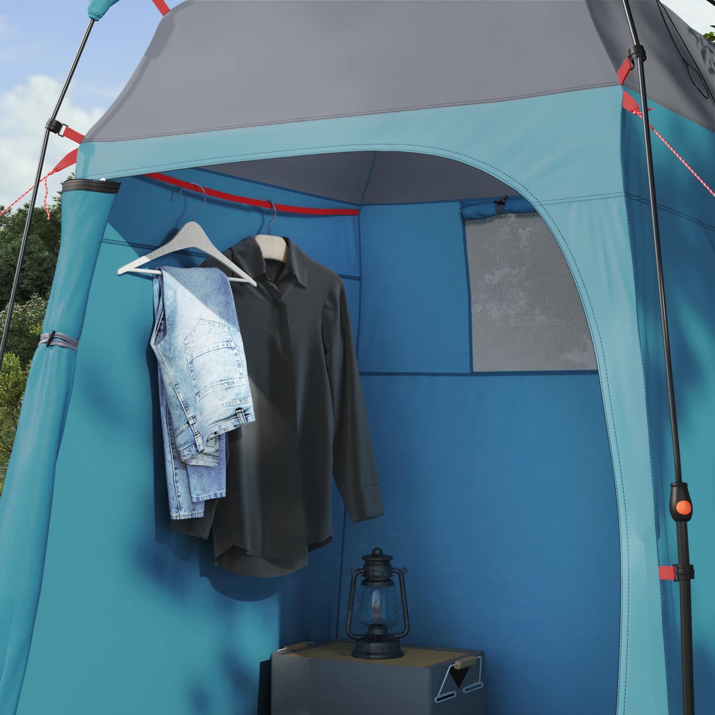 Instant Tent 2-Person Quick-Release Blue 160 x 160 x 227 cm