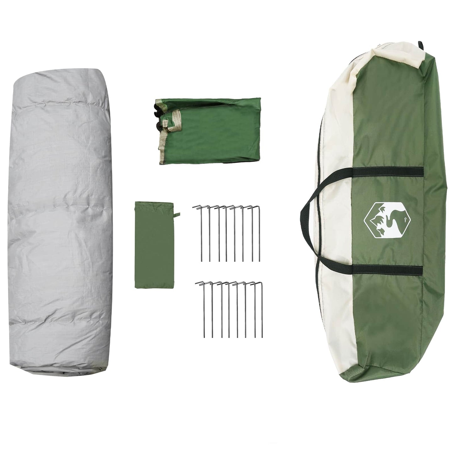 Instant Tent with Rainfly 4-Person Quick-Release Green