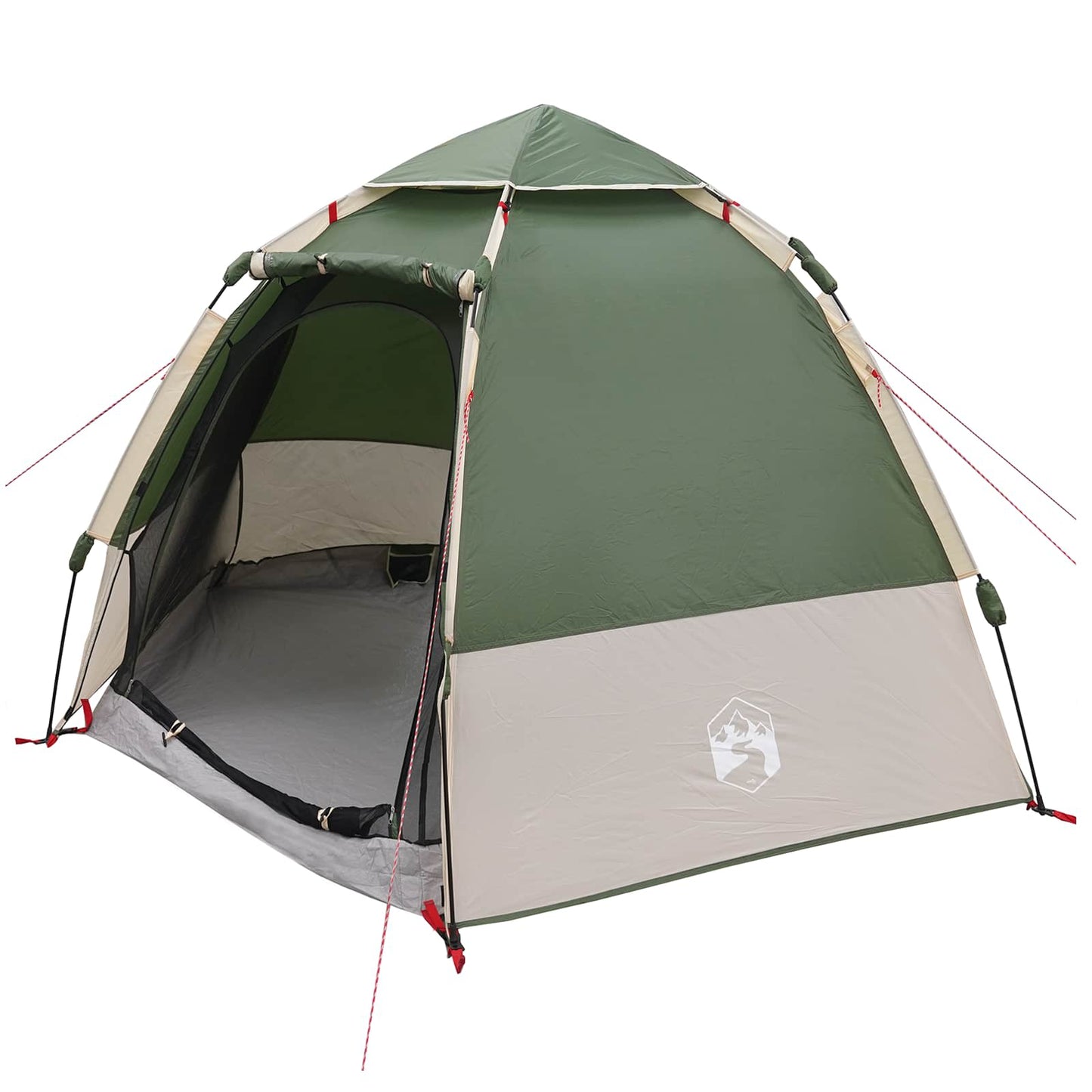 Instant Tent with Rainfly 4-Person Quick-Release Green