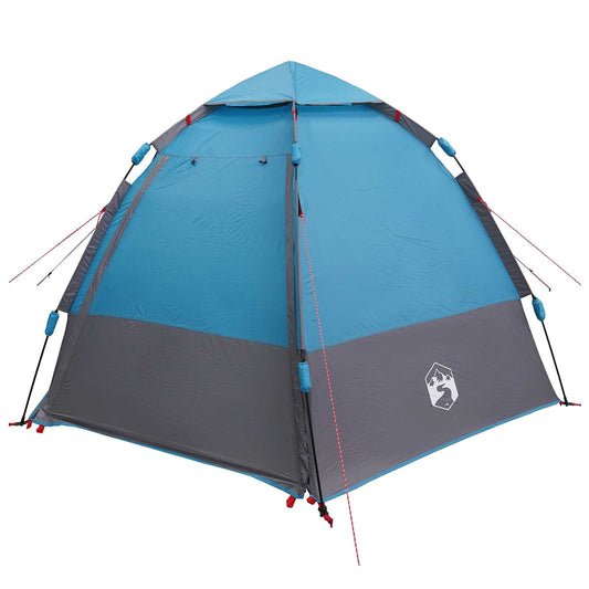 Instant Tent with Rainfly 4-Person Quick-Release 4-Person Blue