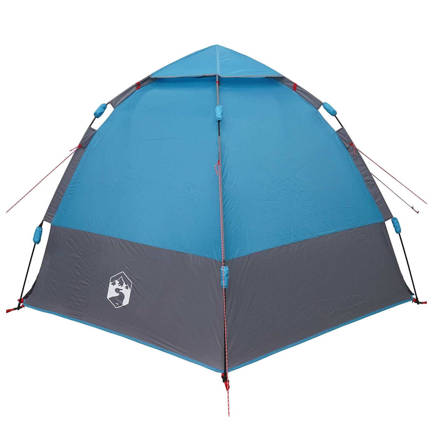 Instant Tent with Rainfly 4-Person Quick-Release with Roof Blue