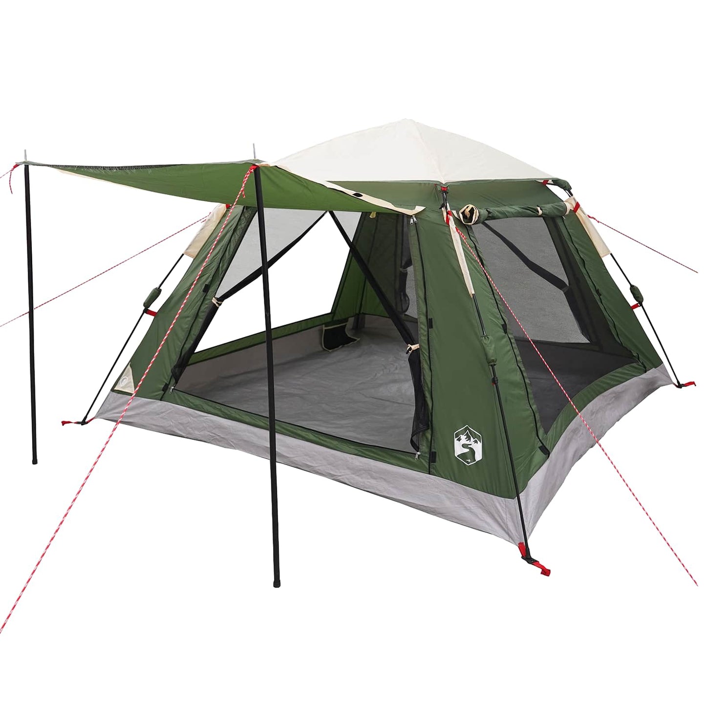 Instant Tent with Rainfly 3-Person Quick-Release Green