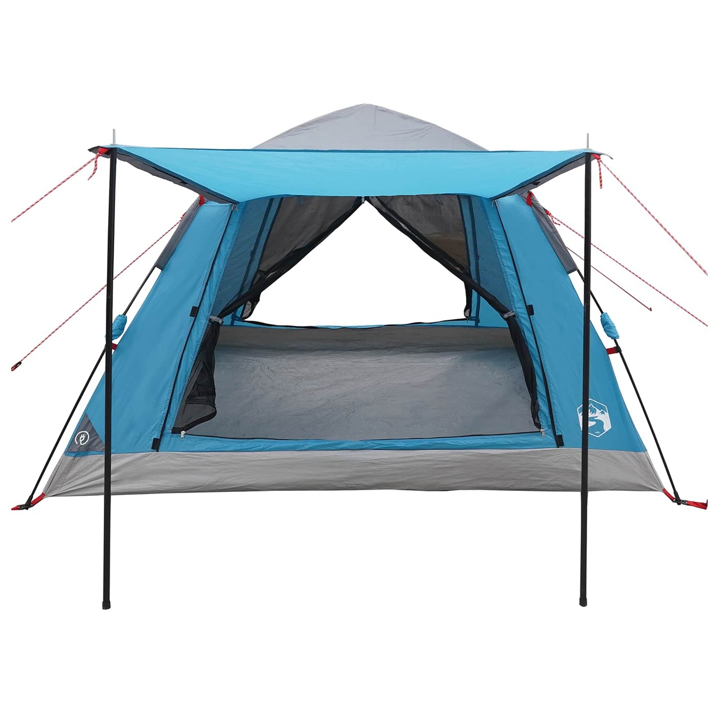 Instant Tent with Rainfly 3-Person Quick-Release with Roof Blue