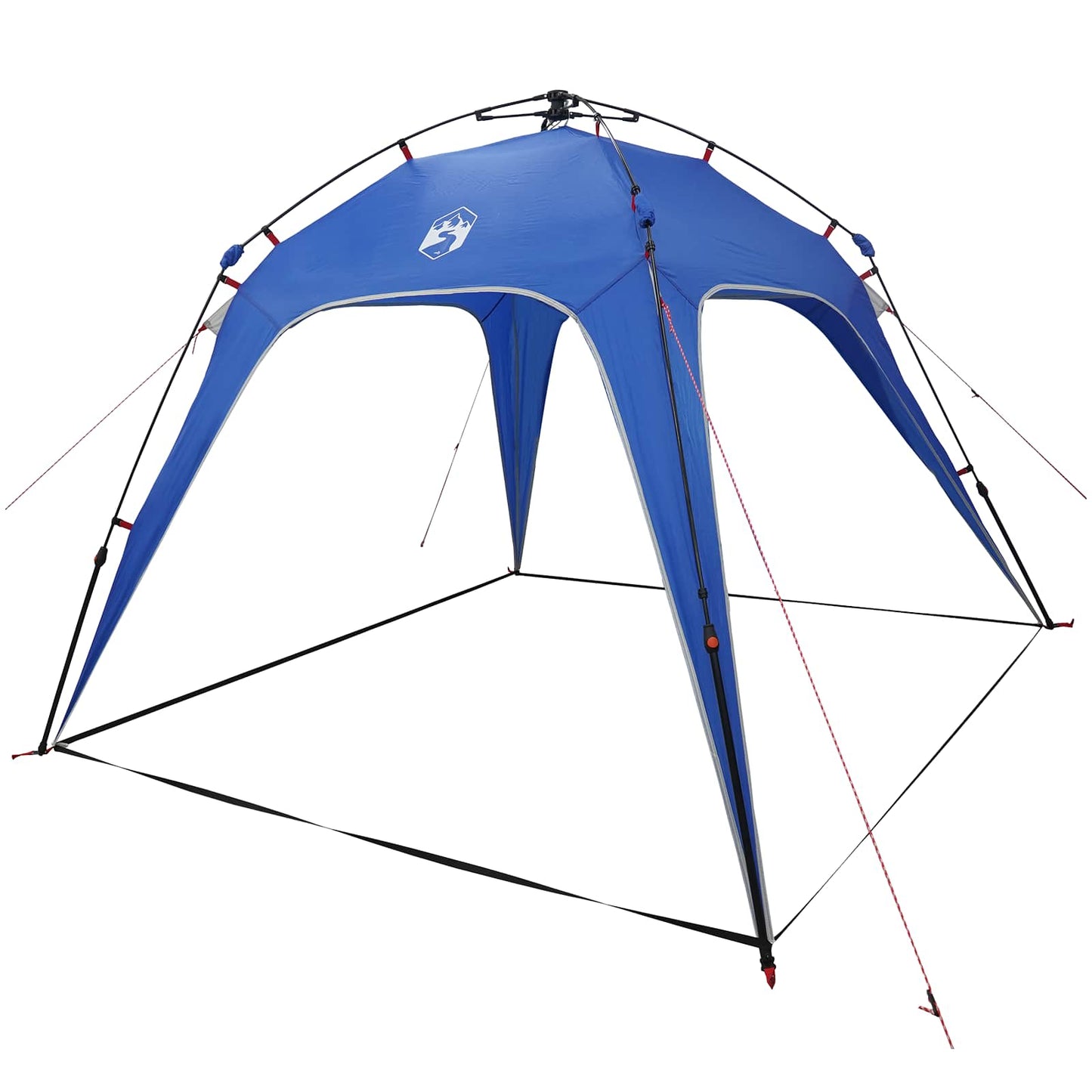 Instant Tent 4-Person Quick-Release Azure Blue 185T Polyester