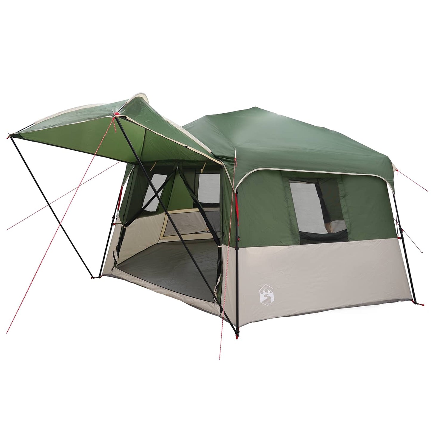 Instant Tent with Rainfly 12-Person Quick-Release Green