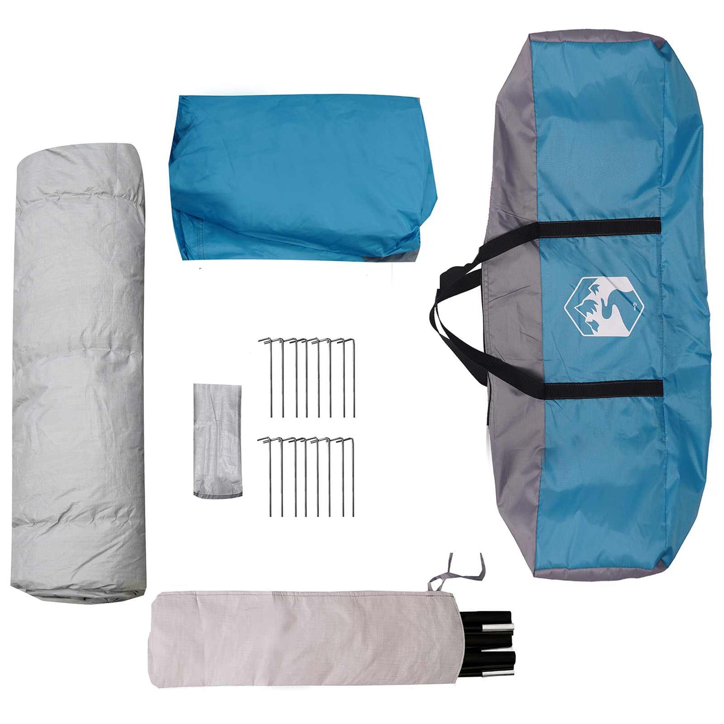 Instant Tent with Rainfly 12-Person Quick-Release Blue