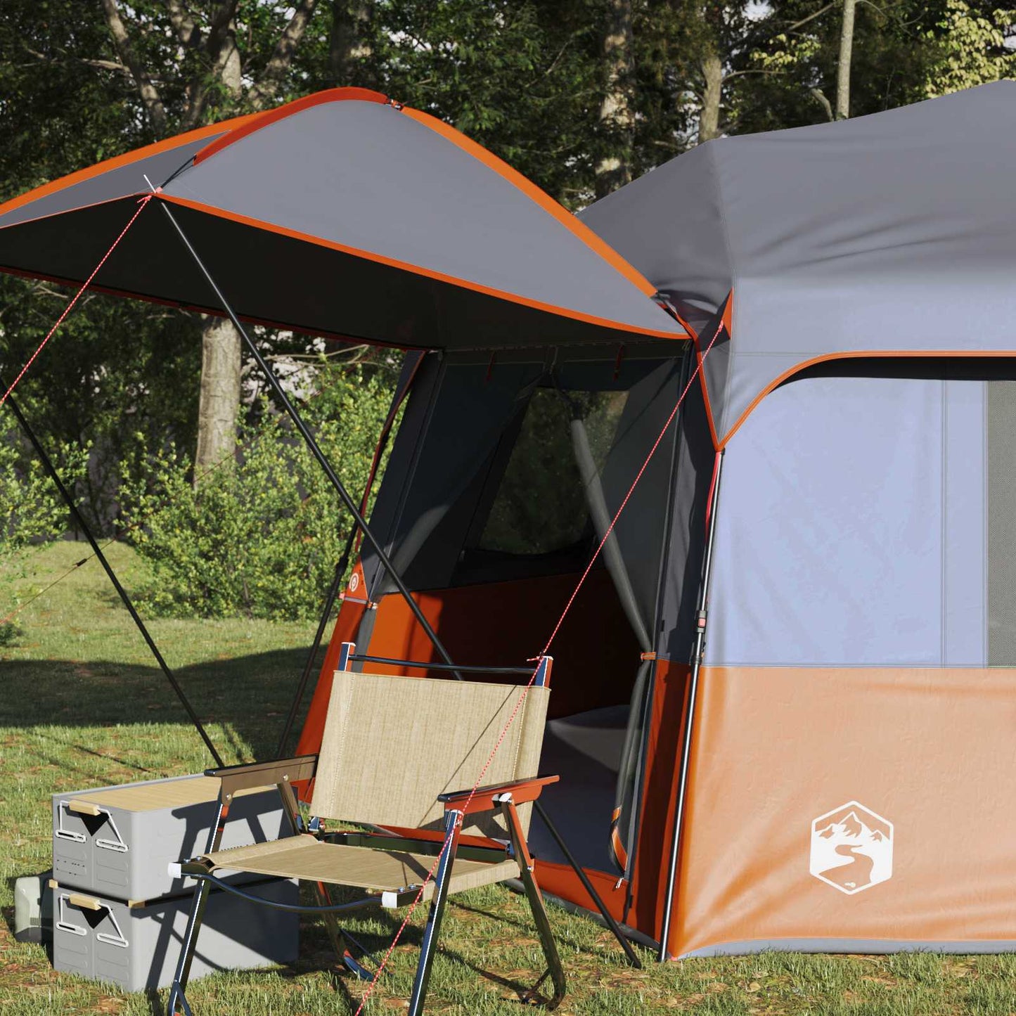 Instant Tent with Rainfly 12-Person Quick-Release with Roof