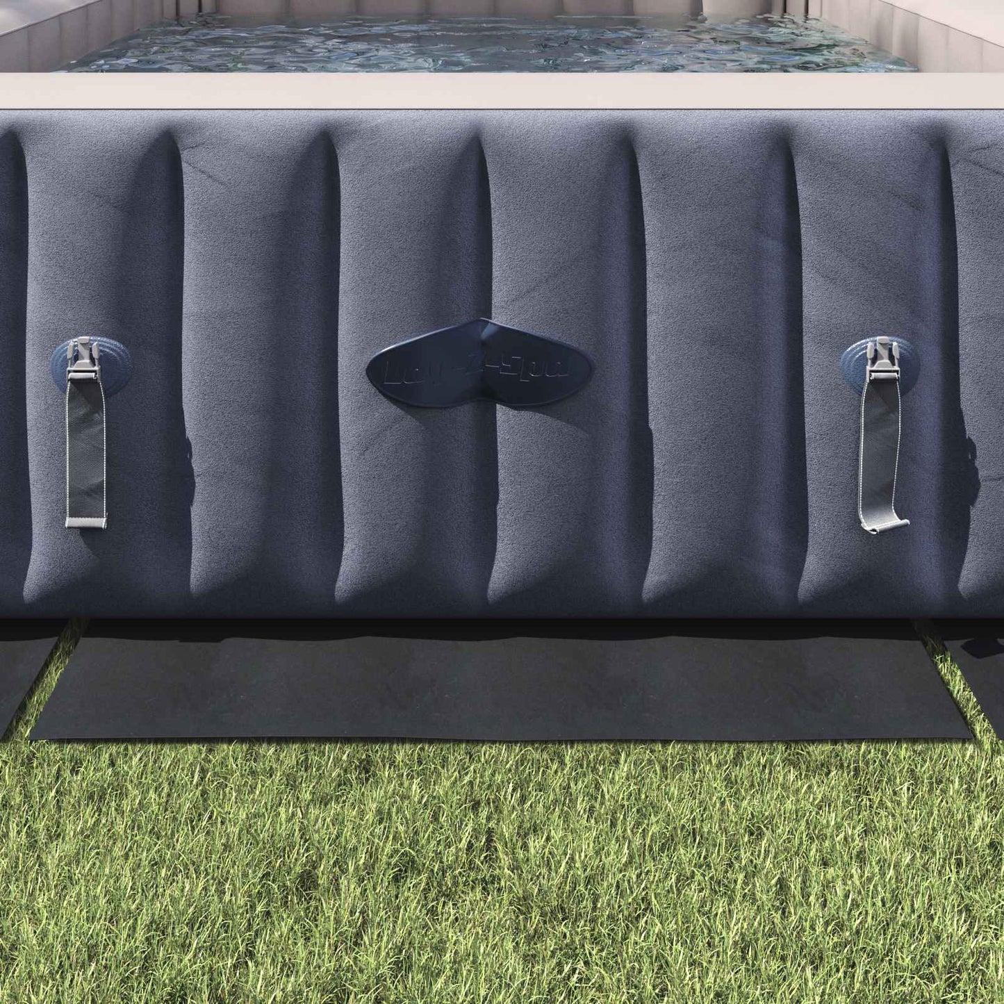 Pool Ground Sheet Black 550 x 280 x 0.1 cm Non-woven Fabric