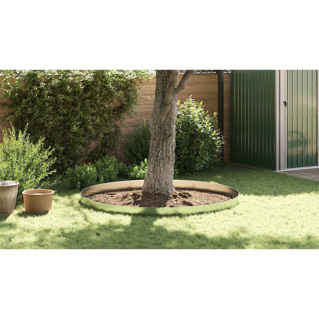 Lawn Fence Galvanized Color 100 x 20 x 0.07 cm Galvanized Steel