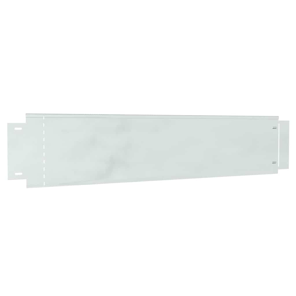 Lawn Fence Galvanized Color 100 x 20 x 0.07 cm Galvanized Steel
