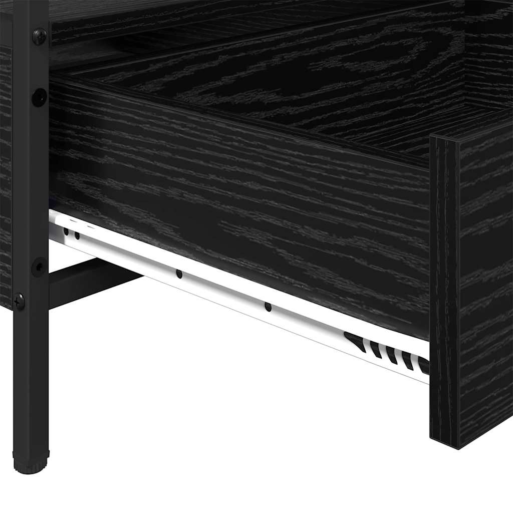 Coffee Table Black oak 100 x 51 x 45 cm Engineered wood