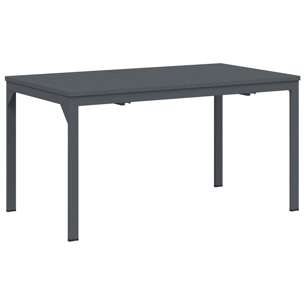 Garden Dining Set 9 pcs Anthracite Powder-coated Steel