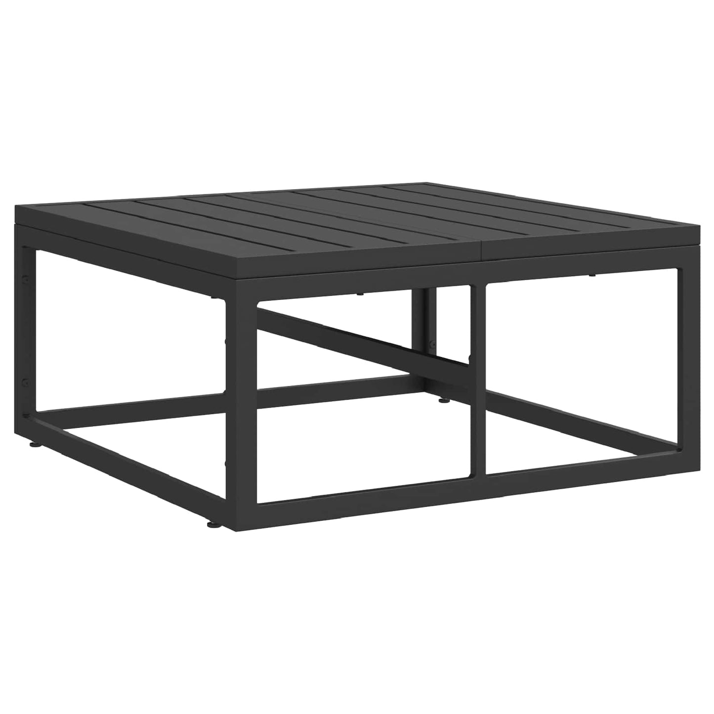 Garden Sofa Set with Cushion 14 pcs Black Aluminium