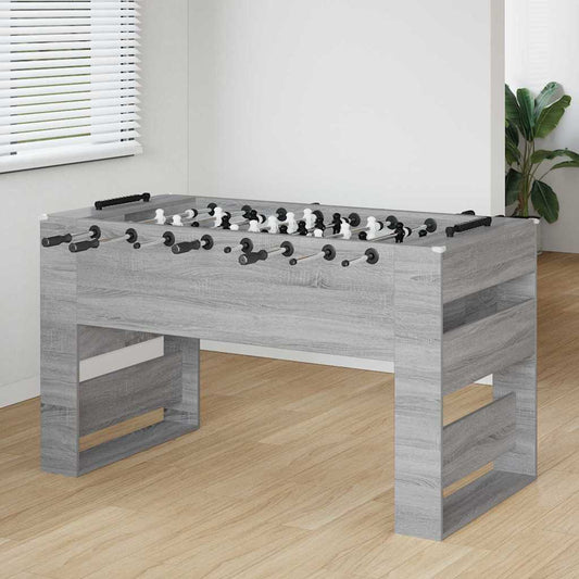 Foosball Table Grey Sonoma 146.5 x 74 x 85 cm Engineered Wood
