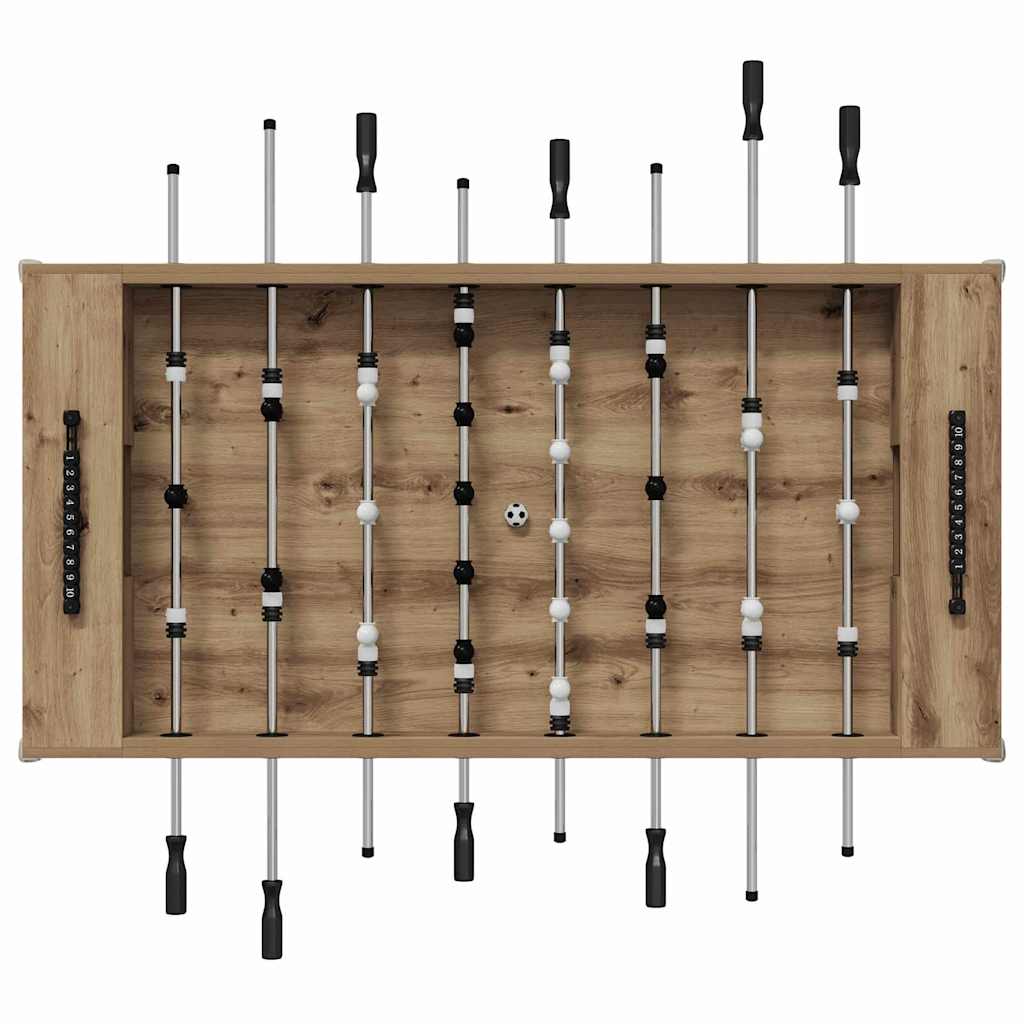 Foosball Table Artisan Oak 146.5 x 74 x 85 cm Engineered Wood