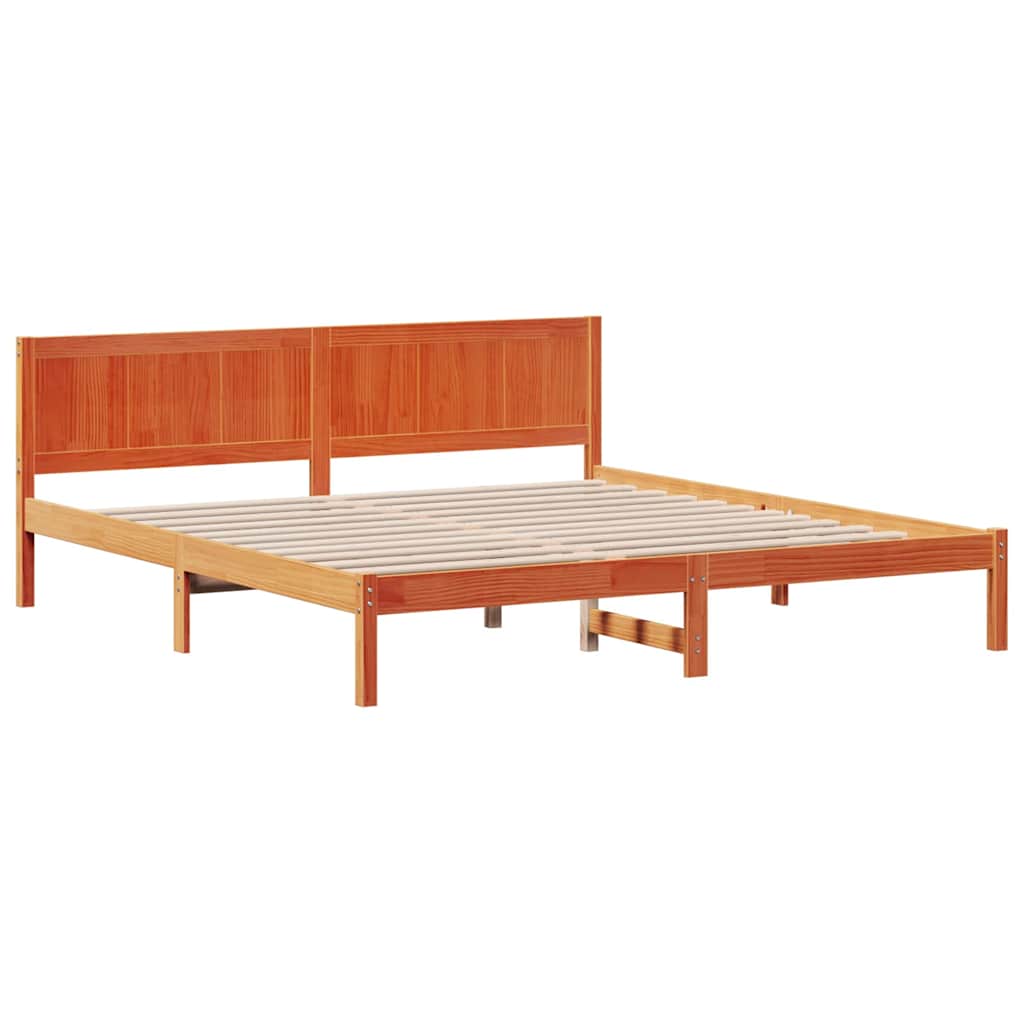 Bed Frame Brown 180 x 200 cm Solid Pine wood