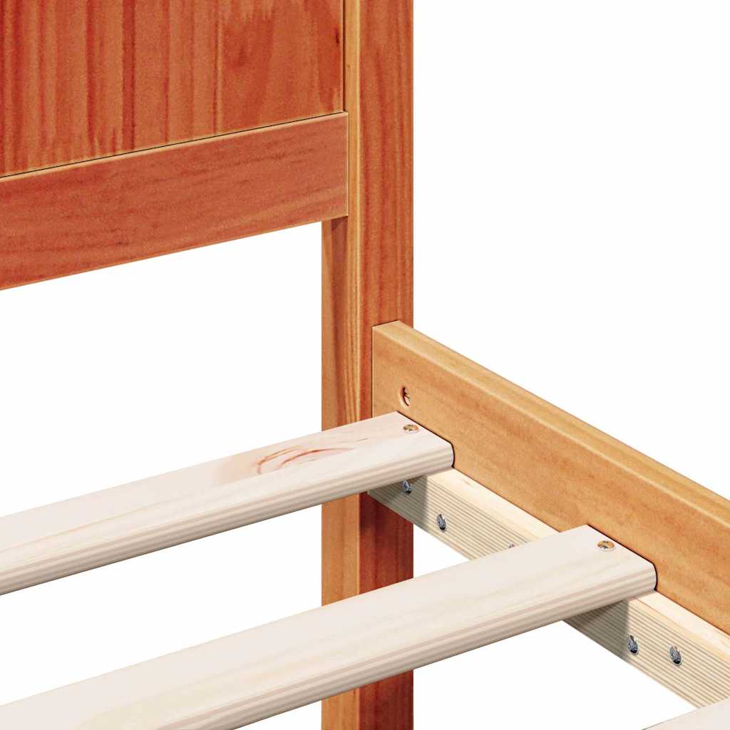 Bed Frame Brown 150 x 200 cm Solid Pine wood