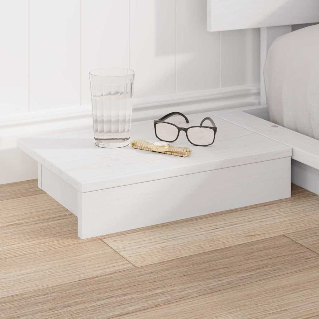 Bed Frame White 200 x 200 cm Wood