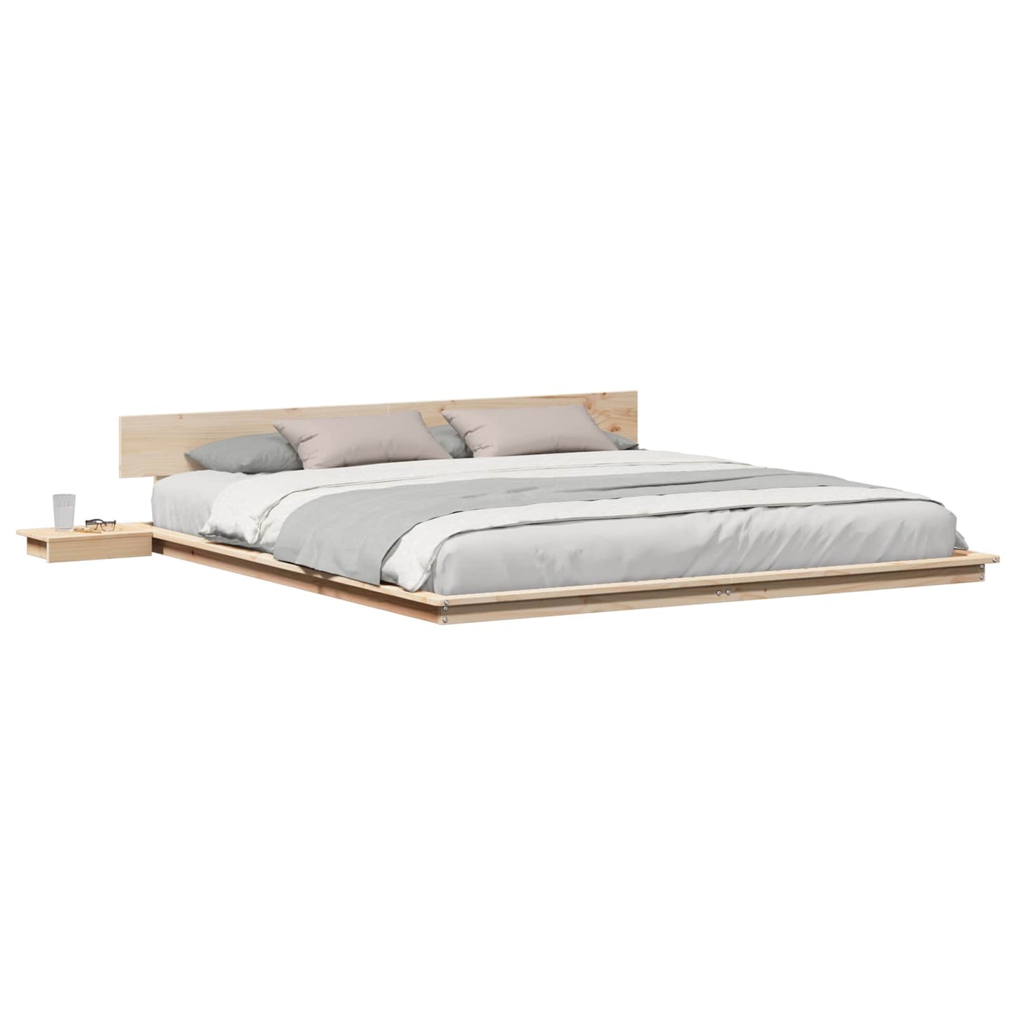 Bed Frame Brown 180 x 200 cm Wood