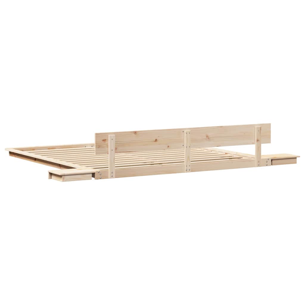Bed Frame Brown 180 x 200 cm Wood