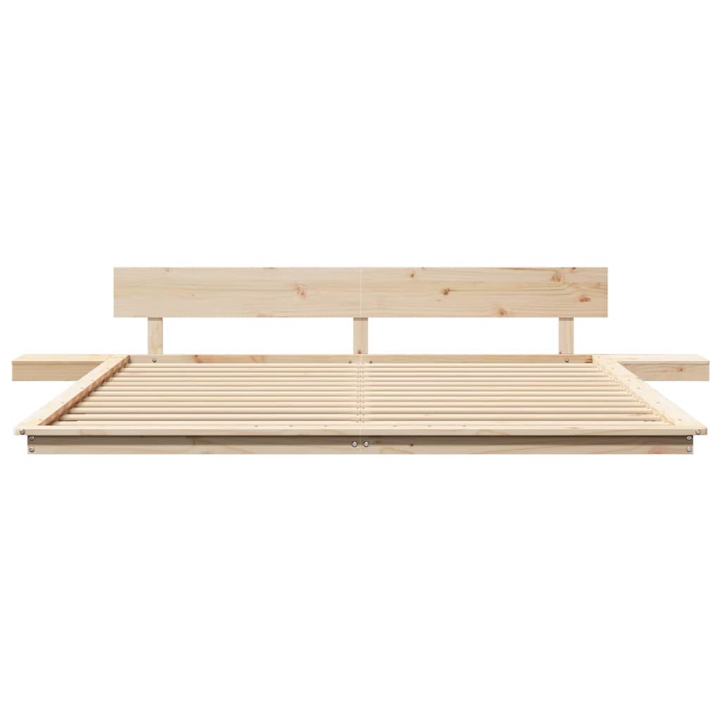 Bed Frame Brown 180 x 200 cm Wood