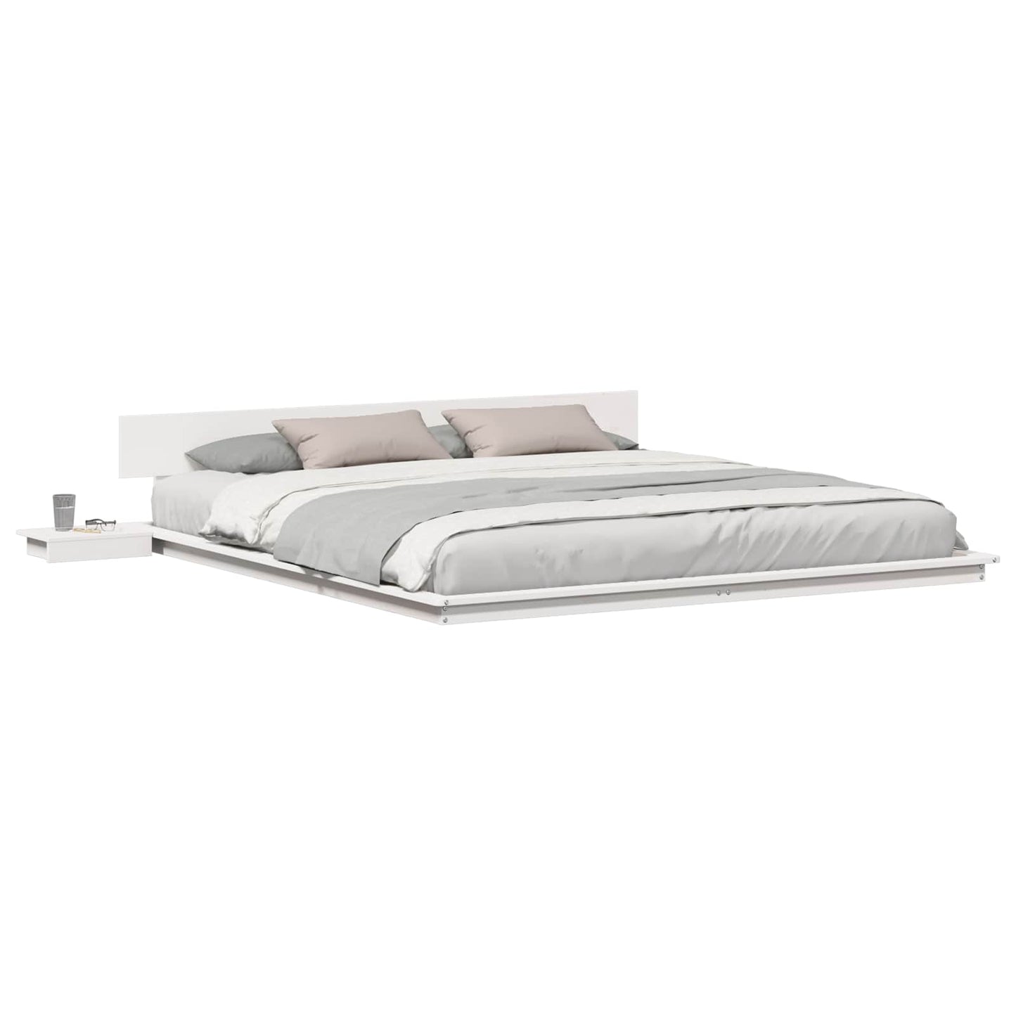 Bed Frame White 180 x 200 cm Wood