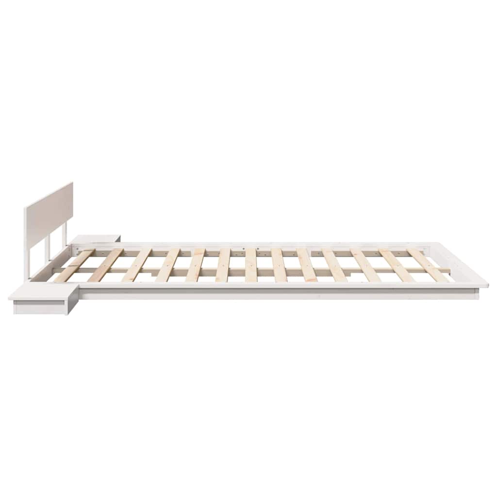 Bed Frame White 160 x 200 cm Wood