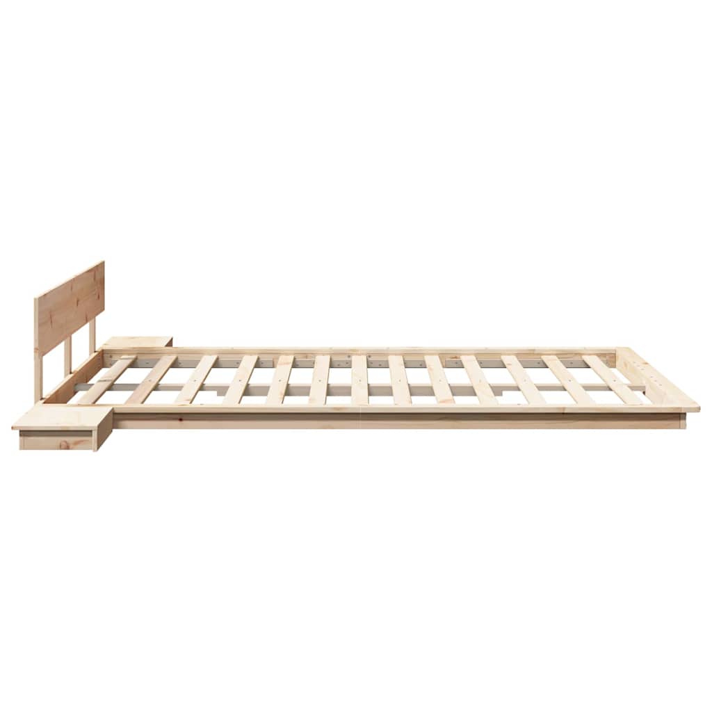 Bed Frame Brown 150 x 200 cm Wood