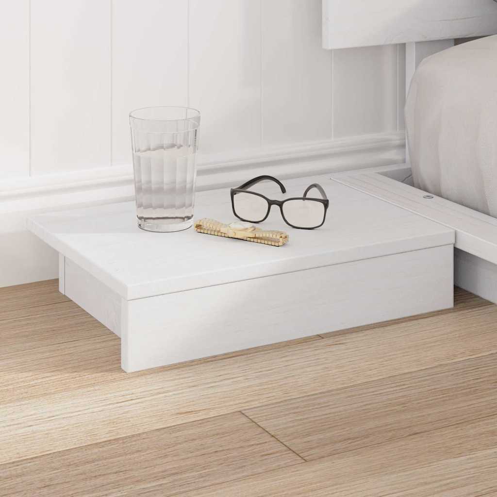 Bed Frame White 140 x 200 cm Wood