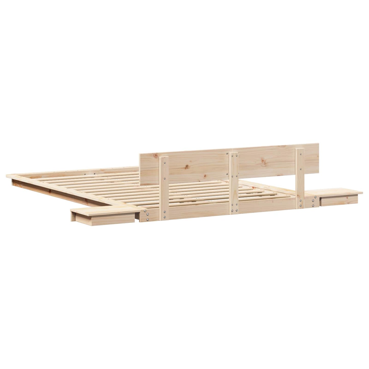 Bed Frame Brown 120 x 200 cm Wood