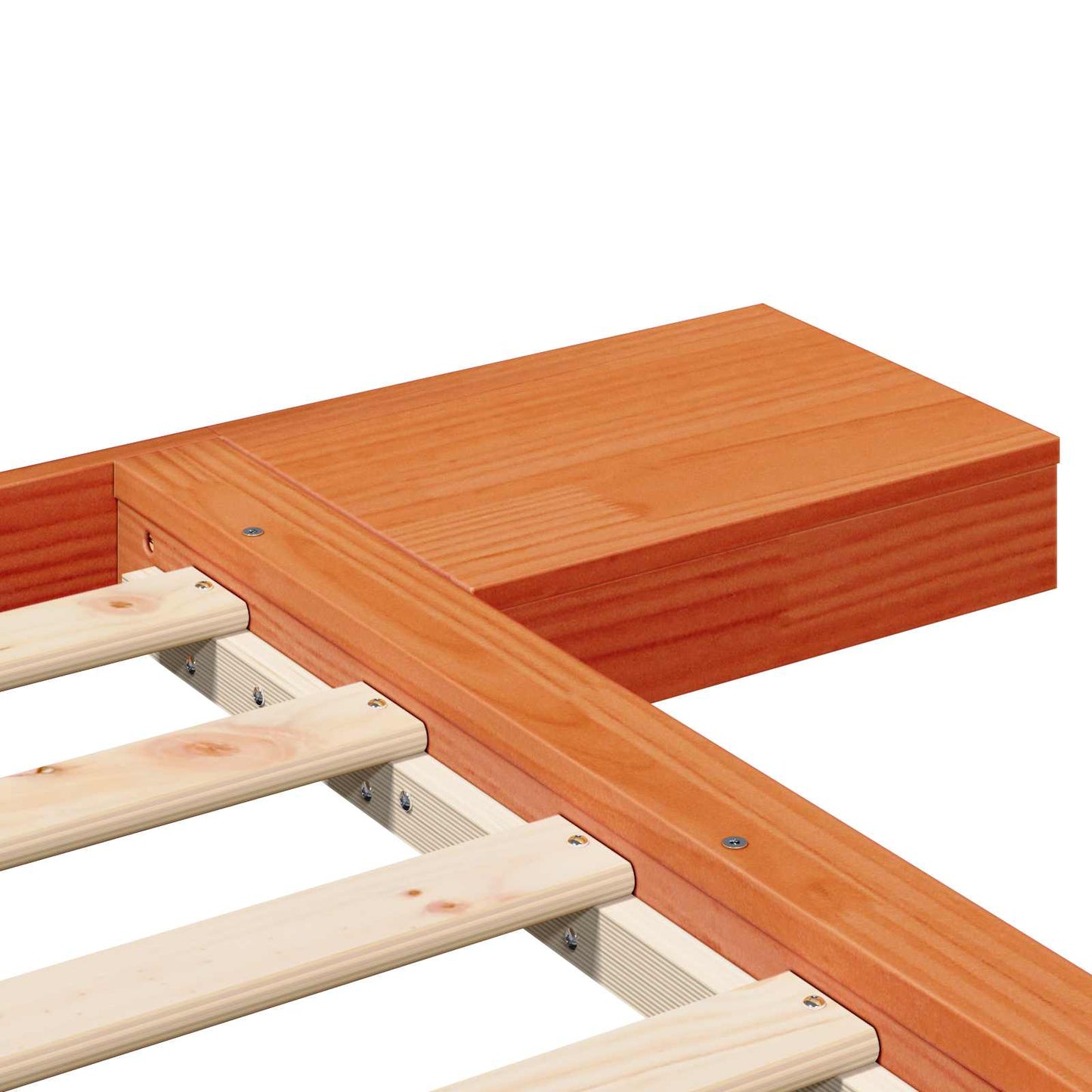 Bed Frame Brown 120 x 200 cm Wood
