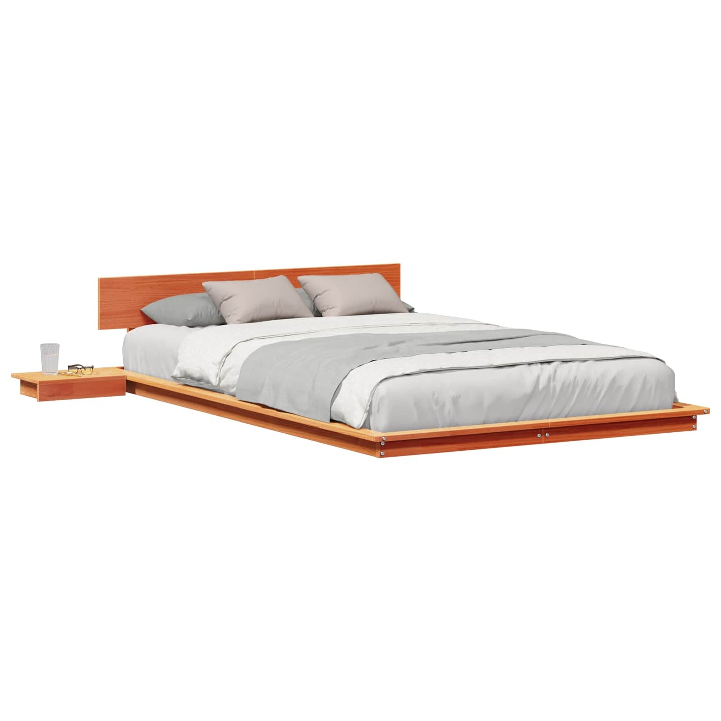 Bed Frame Brown 120 x 200 cm Wood