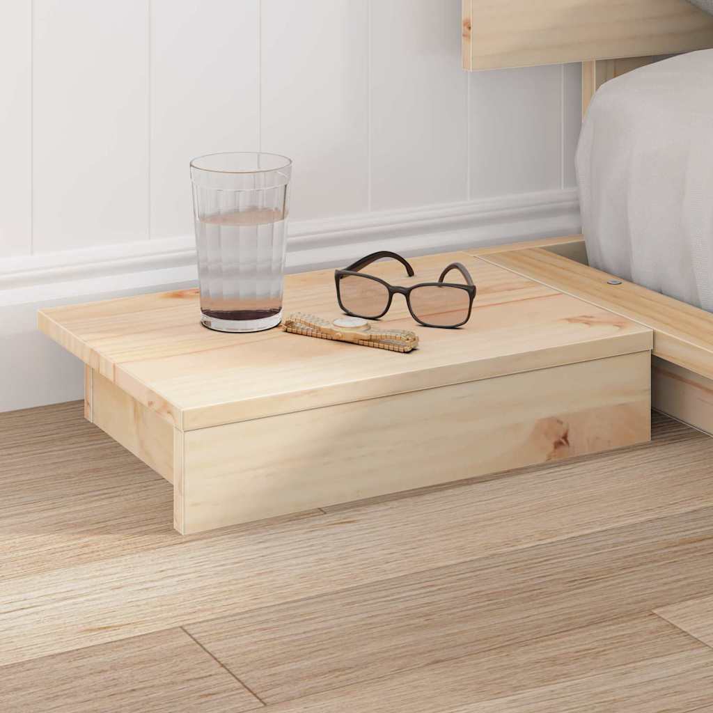 Bed Frame Brown 140 x 190 cm Wood