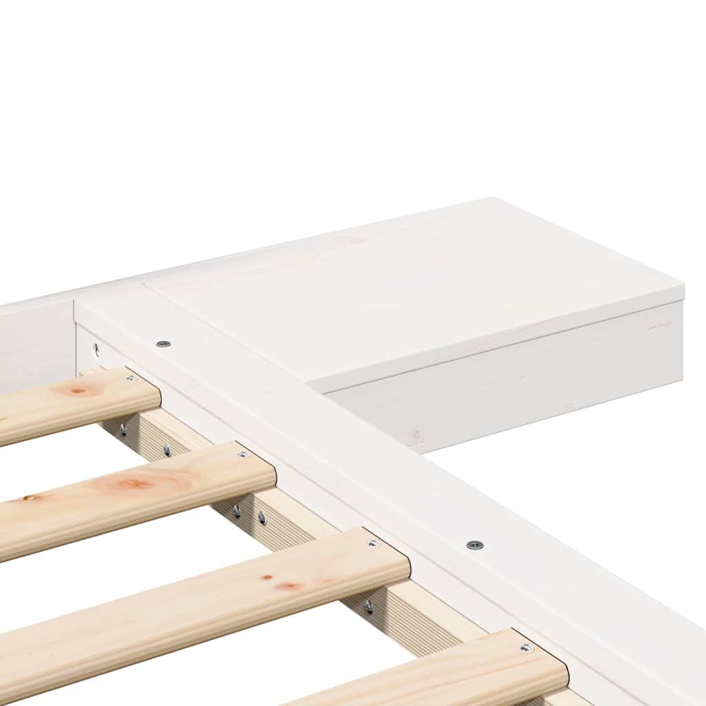 Bed Frame Brown 140 x 190 cm Wood