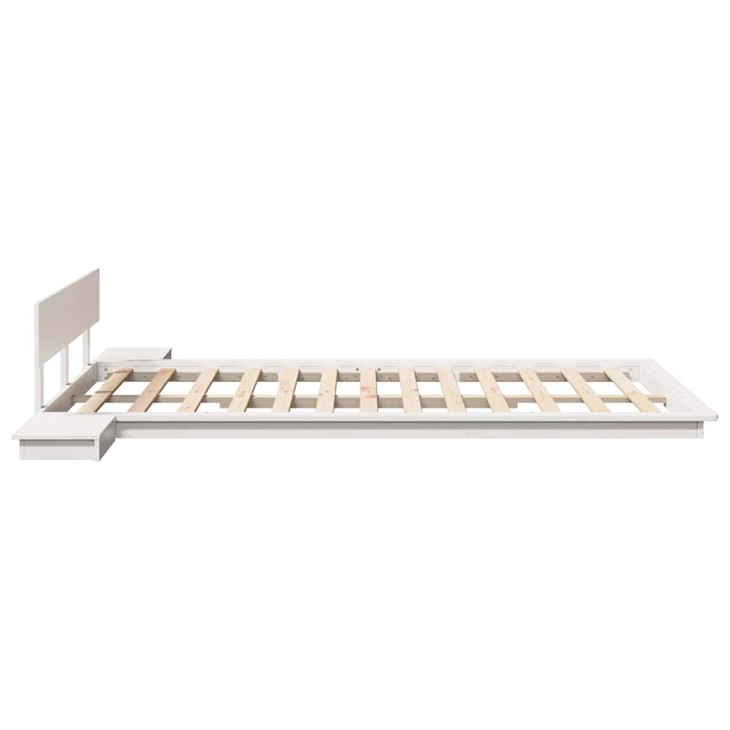 Bed Frame Brown 140 x 190 cm Wood