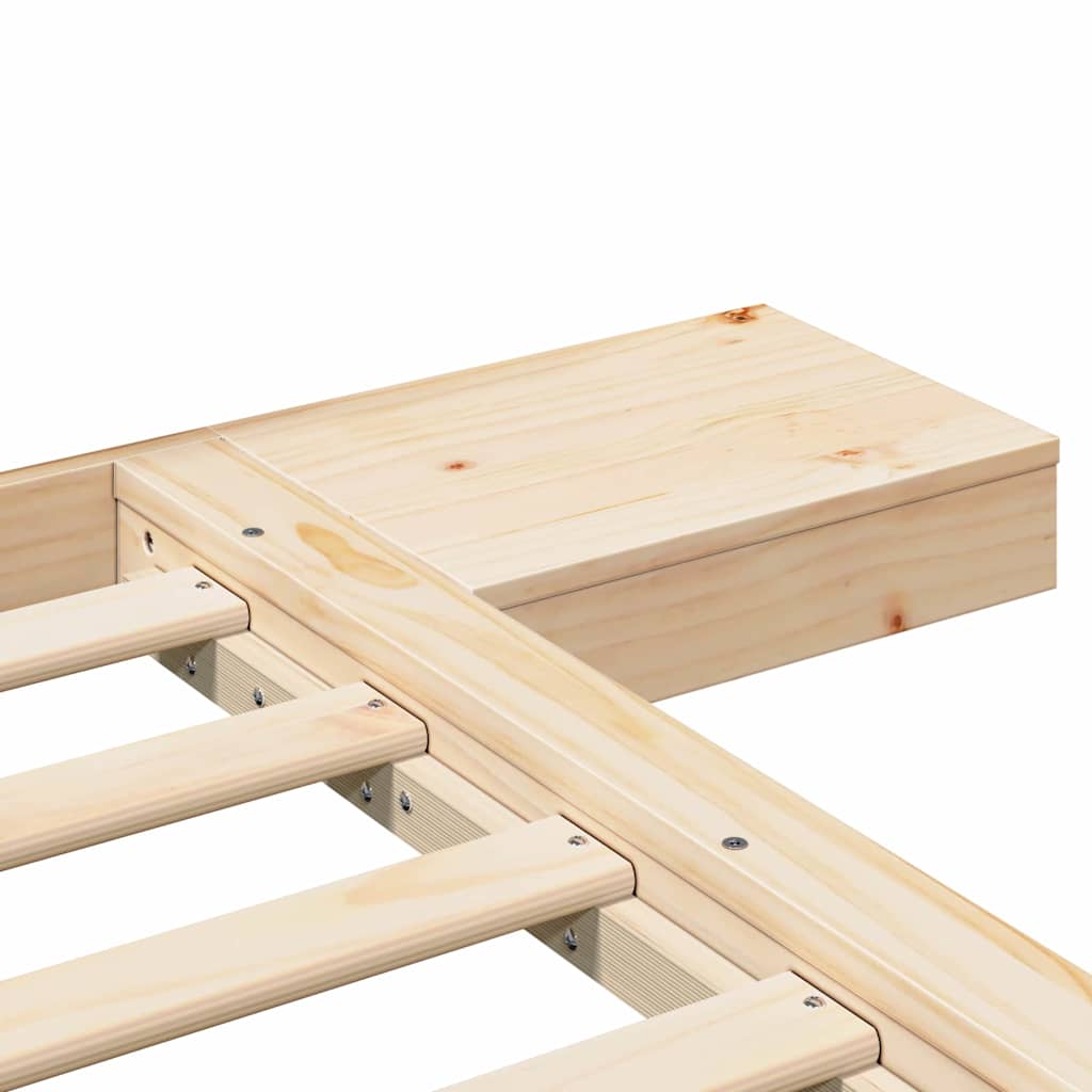 Bed Frame Brown 100 x 200 cm Wood