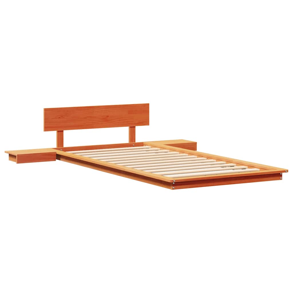 Bed Frame Brown 100 x 200 cm Wood