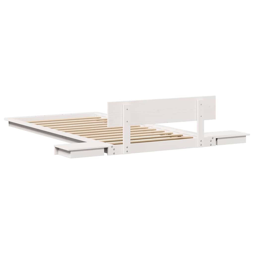 Bed Frame White 90 x 200 cm Wood