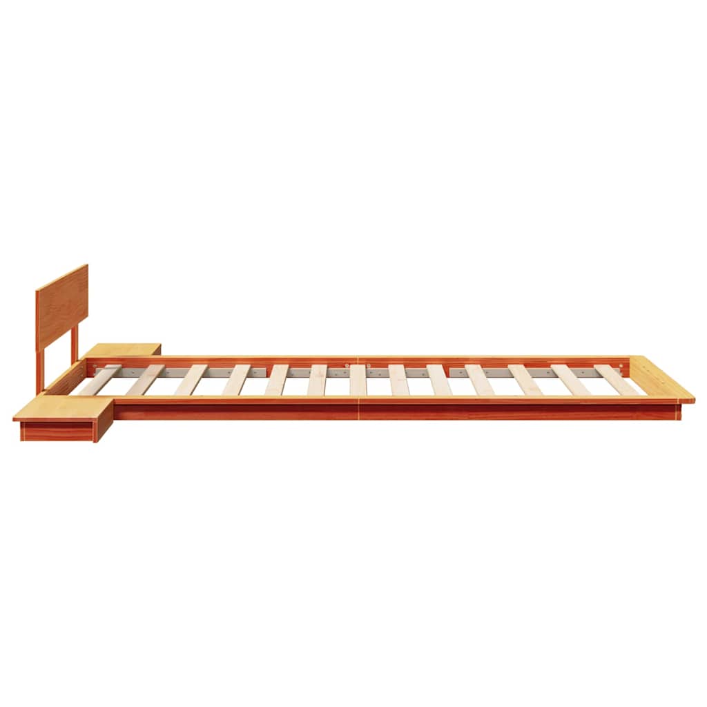 Bed Frame Brown 90 x 200 cm Wood