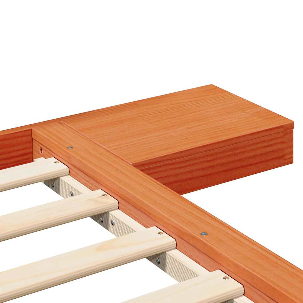 Bed Frame Brown 80 x 200 cm Wood