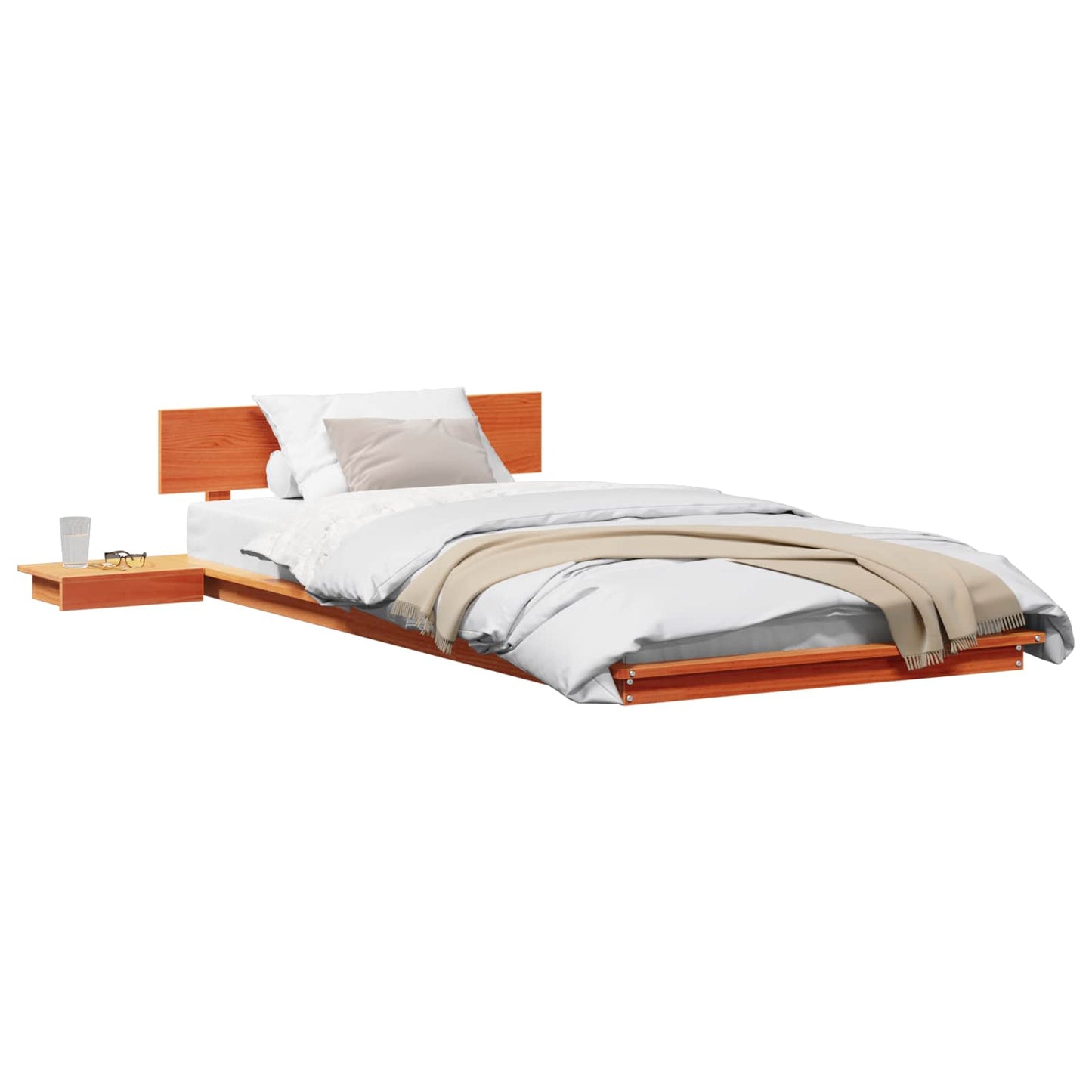 Bed Frame Brown 80 x 200 cm Wood