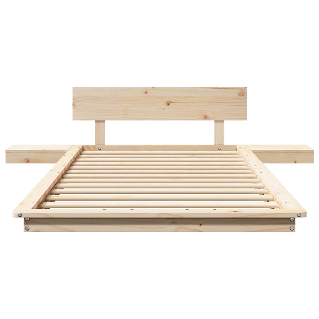 Bed Frame Brown 90 x 190 cm Wood